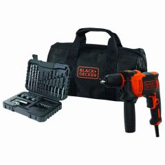 Wiertarka z udarem 710W z akcesoriami, Black&Decker, BEH710SA32-QS