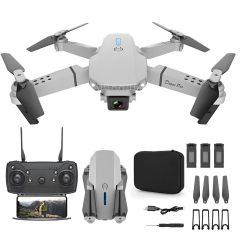 Dron E88 Pro, Zestaw dron + 3 baterie + pokrowiec, 1800mAh