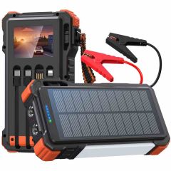 Extralink, Powerbank solarny 12000mAh, jump starter, 1500A, lampa, latarka