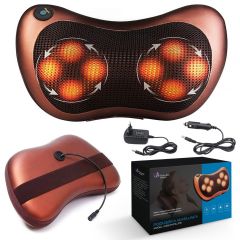 Poduszka masująca, Extralink Smart Life Massage Pillow, 8 głowic masujących, zasilanie AC, DC