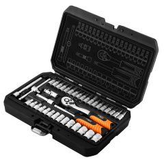 ZESTAW KLUCZY NASADOWYCH NEO TOOLS 1/4", 38 SZT., SATYNOWY