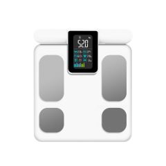 Waga łazienkowa Extralink Smart Life K-201, z analizą składu ciała, biała
