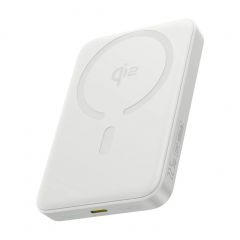 POWERBANK BASEUS ENERFILL FM12 QI2 10000MAH 22.5W KOMPATYBILNY Z MAGSAFE Z BIAŁYM KABLEM BASEUS SIMPLE USB-C 20V/3A 0,30M - BIAŁY