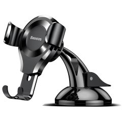 Samochodowy uchwyt grawitacyjny na telefon Baseus Osculum Type Gravity Car Mount Black