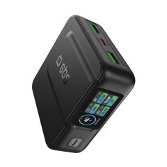Powerbank 10 000 mAh, 35W, wyświetlacz TFT