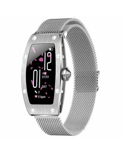  Smartwatch Kumi K18 srebrny (silver) Svarovski