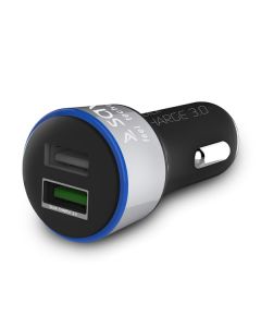  Ładowarka samochodowa SAVIO SA-06/B Quick Charge 3.0 2xUSB