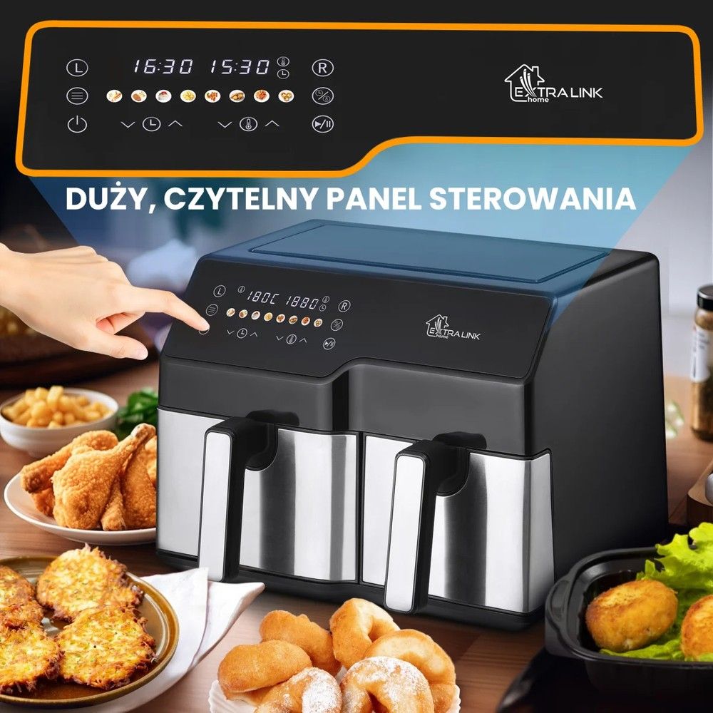 Frytkownica Extralink Home Air Fryer SJ-1000, 10L, EU, 2500W