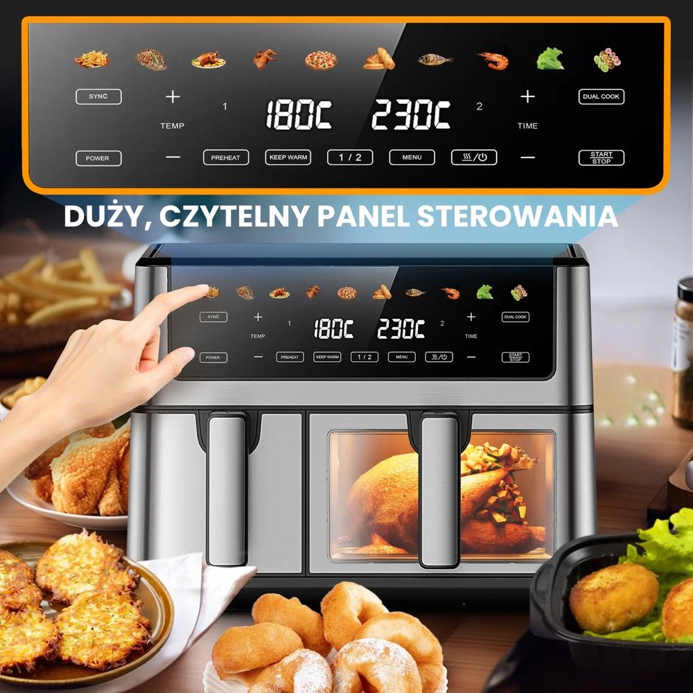 Frytkownica Extralink Home Air Fryer SJ-1000 PRO, 10L, EU, 2500W