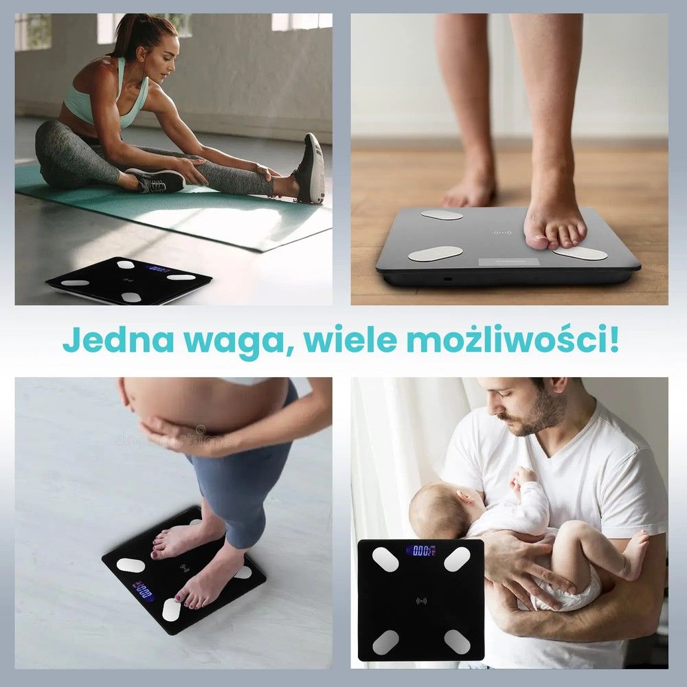 Inteligentna waga łazienkowa, Extralink Smart Life, pro