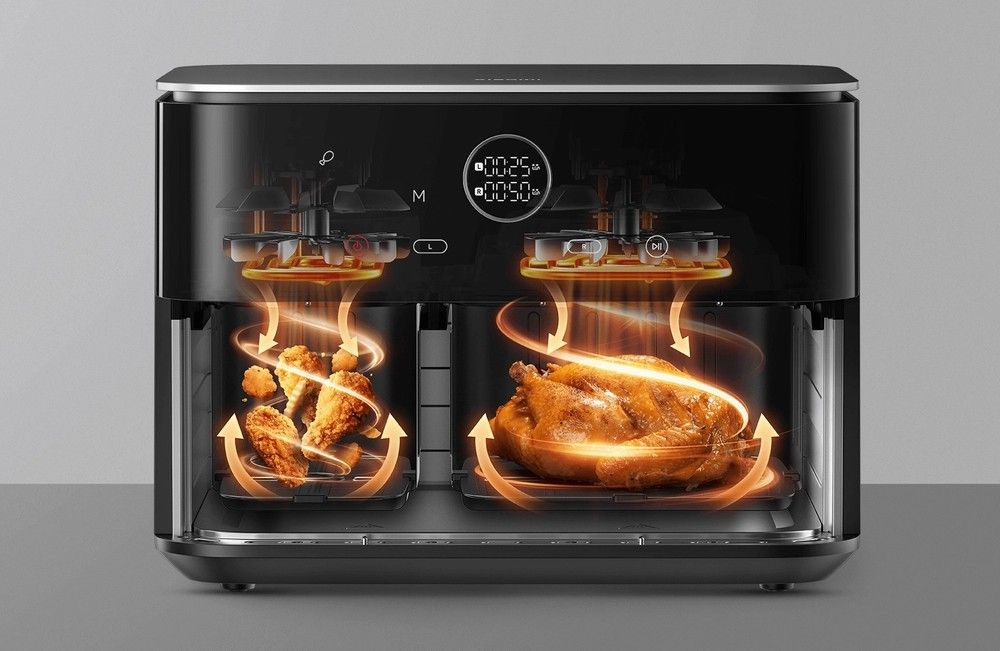 Frytkownica Xiaomi Dual Zone Air Fryer, 10L, 2700W, czarna