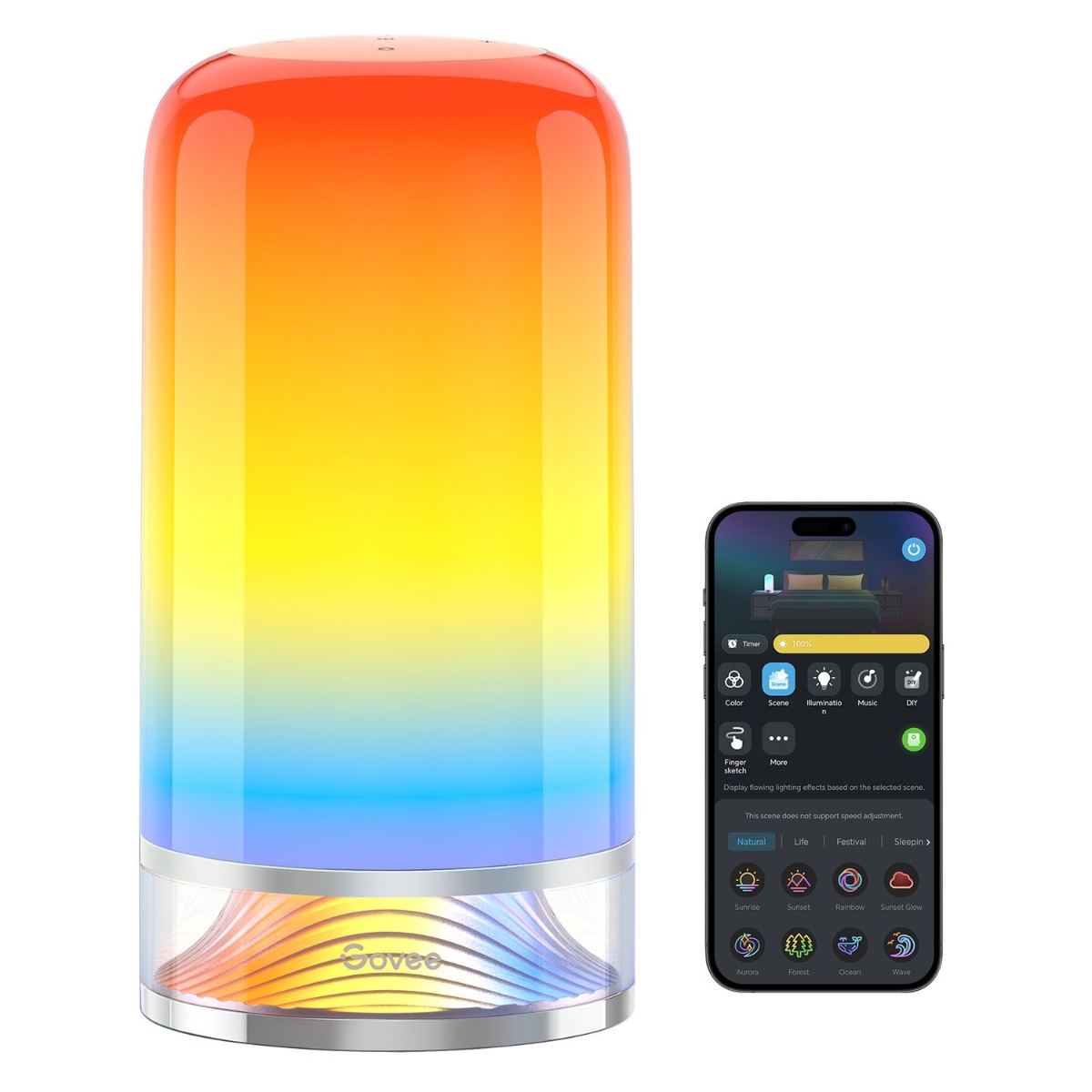 Govee H6022, lampa LED, RGBICWW, Wi-Fi, Bluetooth, 2700k-6500