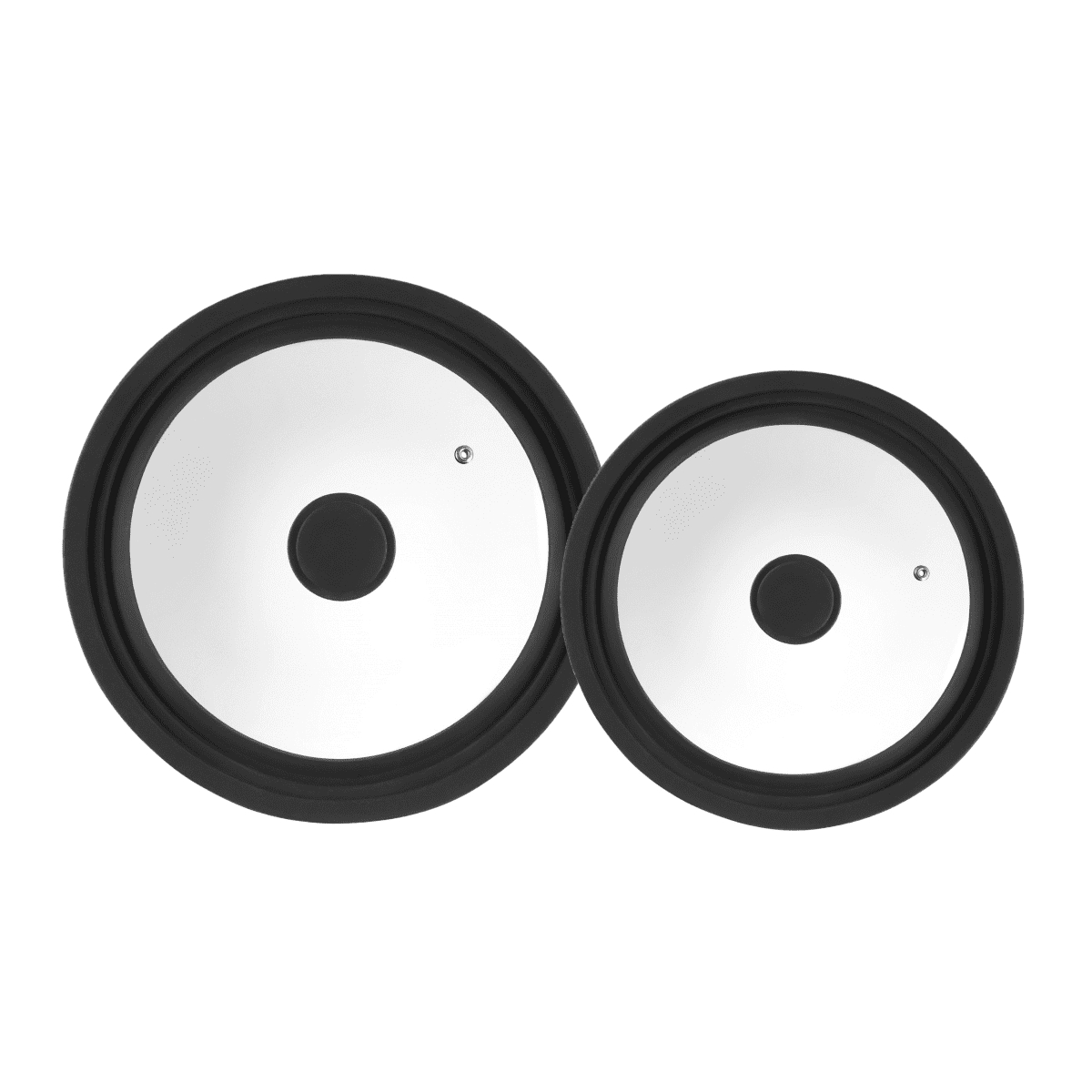 Zestaw dwóch uniwers. pokrywek do garnków o średnicy 16/18/20/22/24 cm AMBITION MISTY