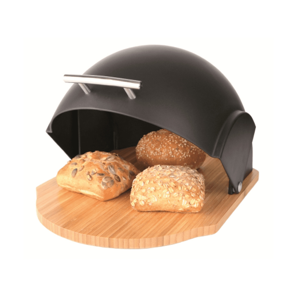 Chlebak drewniany z plastikową pokrywką AMBITION VADER