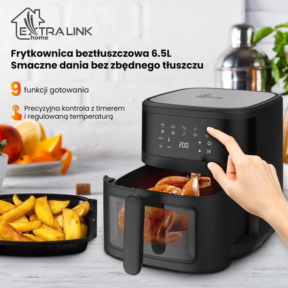 Extralink Home Air Fryer SJ-650B 6.5L EU | Frytkownica |
