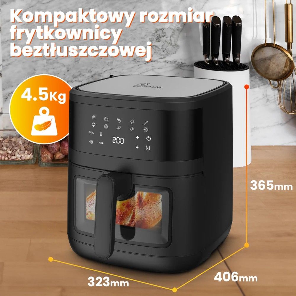 Extralink Home Air Fryer SJ-650B 6.5L EU | Frytkownica |