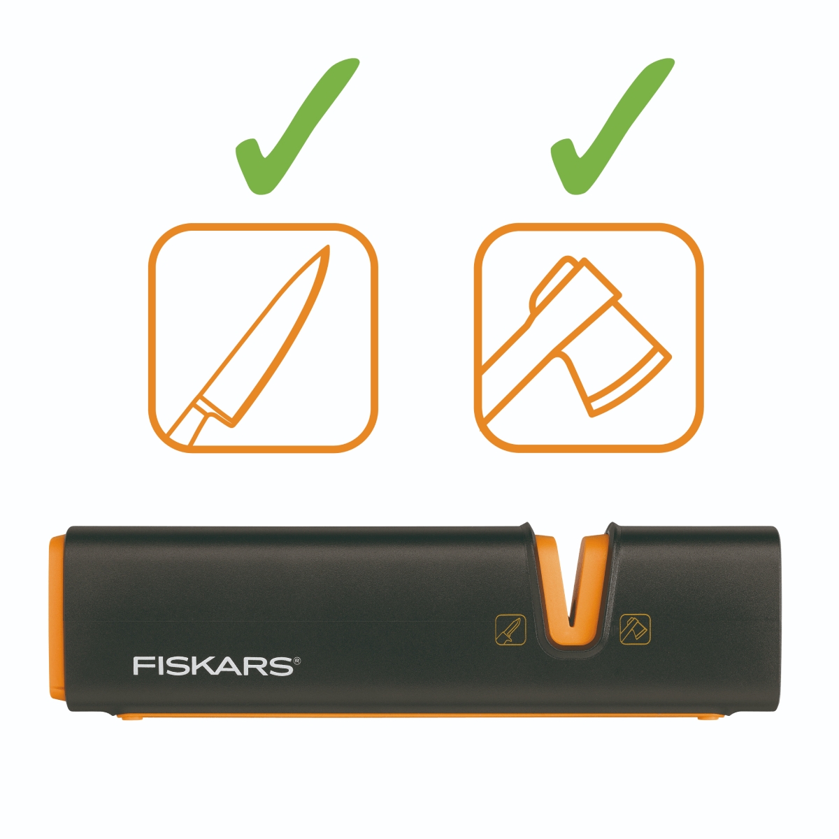 Zestaw kominkowo-ogniskowy (siekiera+nóż+ostrzałka) FISKARS