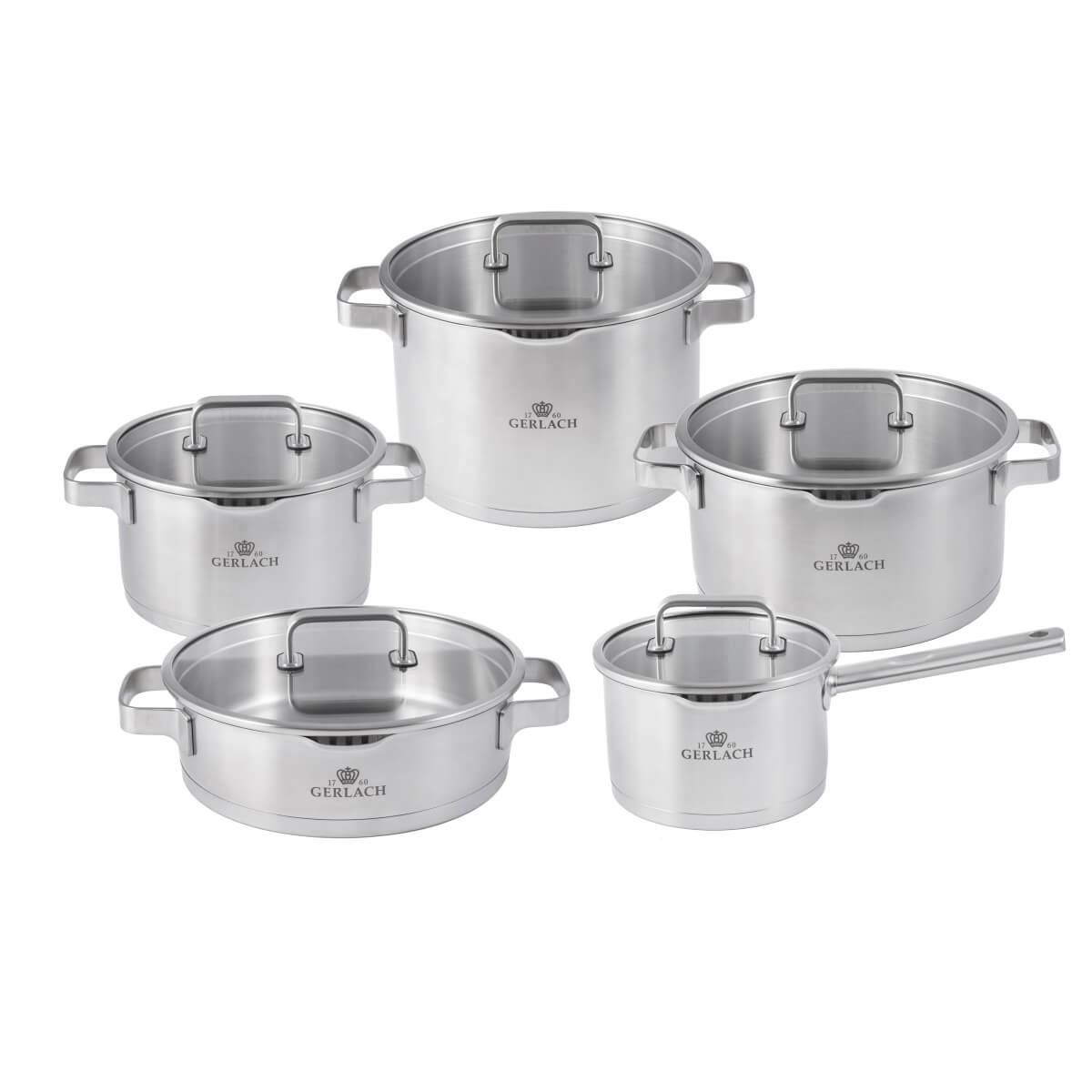 Komplet garnków 10el. Gerlach Prestige Plus