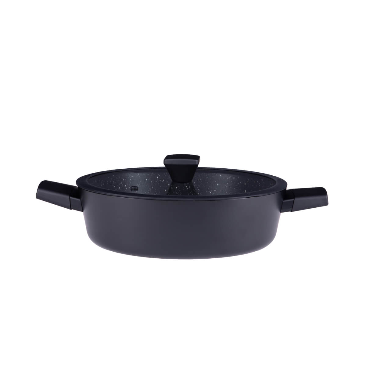 Garnek aluminiowy Gerlach Granitex 28cm Ilag Xera Dur 2 z pokrywką