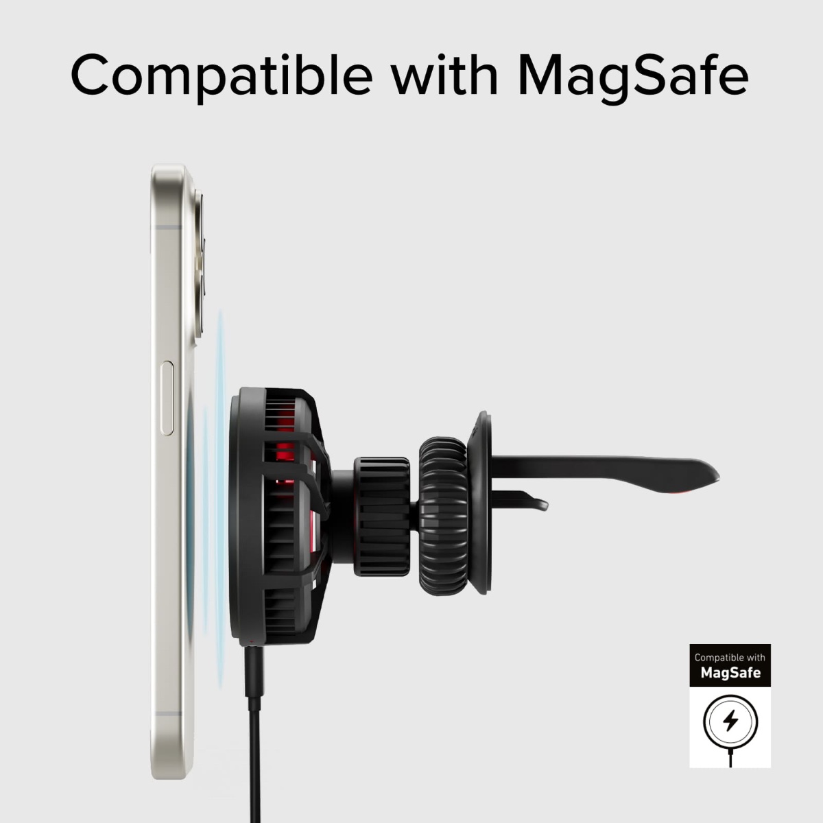 Uchwyt samochodowy SBS, Frozen Mag, 15W z chłodzeniem na kratkę